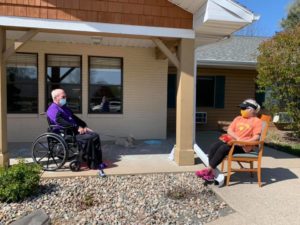 Assisted Living and Covid-19 outside walks